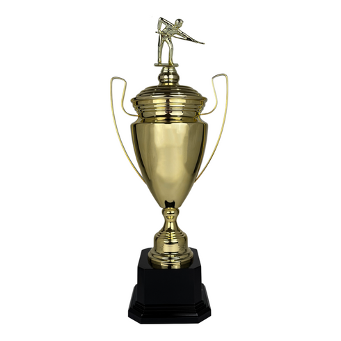 Trofeo de Copa de Metal con Figura Serie M1 de Billar